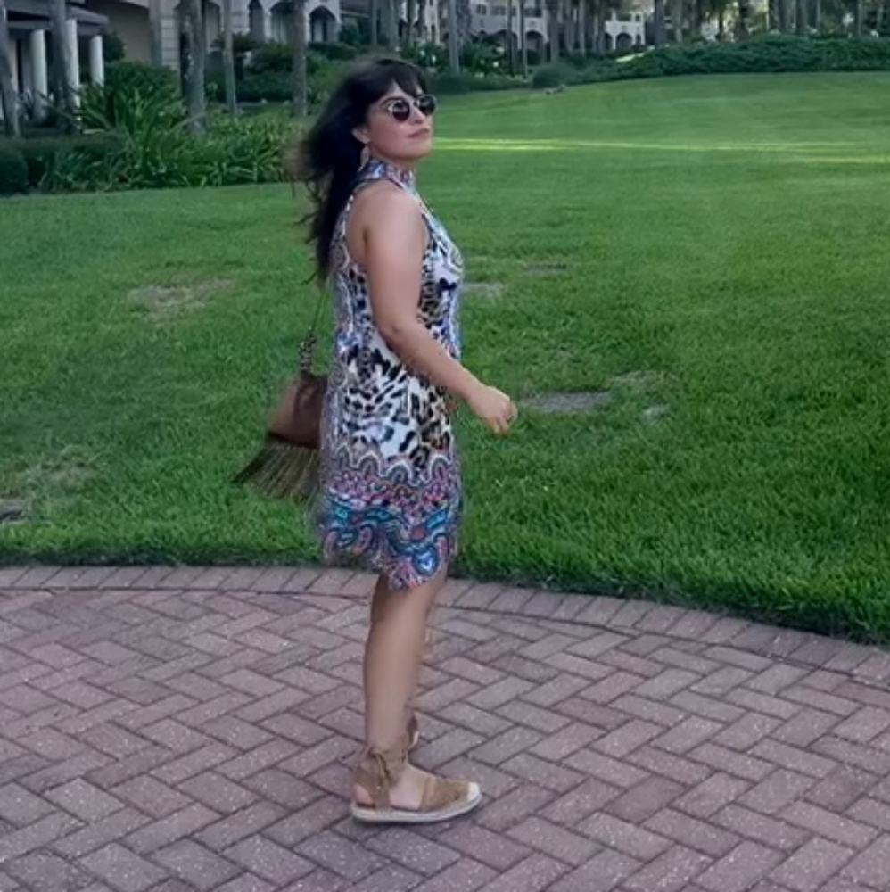 Hale Bob Leopard Print Colorful Trapeze Dress Wit… - image 5